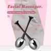 2pcs Facial Ice Globes Stainless Steel Facial Massage Reduce Puffiness Eliminate Fine Lines Ice Globes for Facial Skin Care