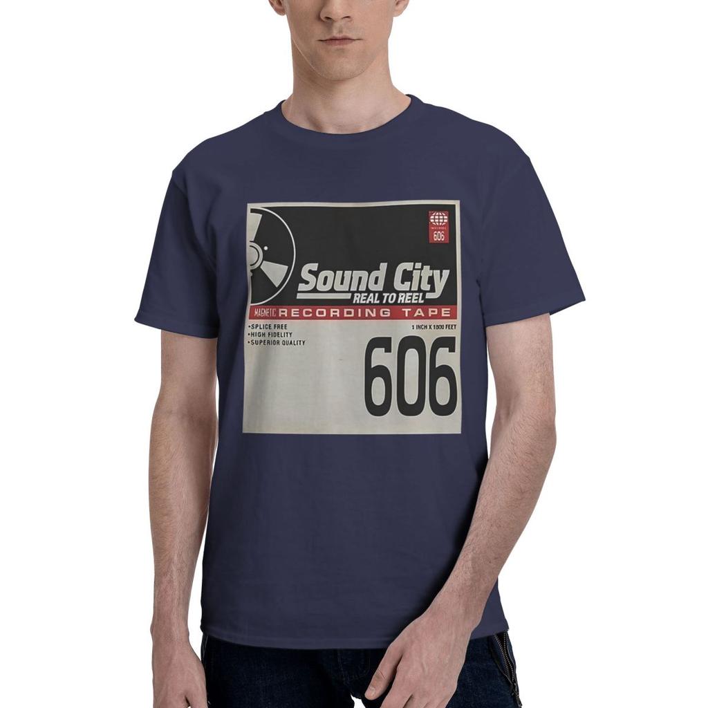 Sound City Graphic Print 100 Cotton Casual Breathable Confortable Cute Funny Mens TShirts Tshirts Men