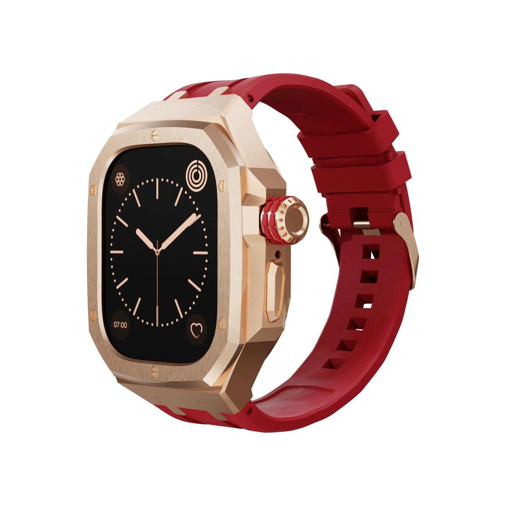 Kit di Modifica di Lusso per Apple Watch Ultra 2/Ultra 49MM Cinturino+Cassa in Acciaio Inossidabile per IWatch Serie 49mm Accessori