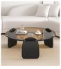 Nordic Minimalist Round Tempered Glass Coffee Table for Living Room - Elegant Light Luxury Italian Style for Small Apartments