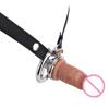 Male Chastity Device with Silicone Dildo Ring Stainless Steel Cock Cage Intimate BDSM Belt Adult Product for Men's Intimate Pleasure and Bondage Play