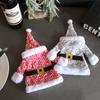 Christmas Decorations, Clothes, Hats, Wine Bottle Covers, Knitted Three-Dimensional Red Wine Set Table, Wine Bags