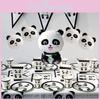 Charming Cartoon Panda Party Supplies Tableware Decor For Children's Day Festivities