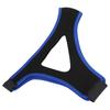 AntiSnoring Chin Strap Adjustable Breathable Stop Snoring Strap Jaw Support Belt(Black with Blue Edge )