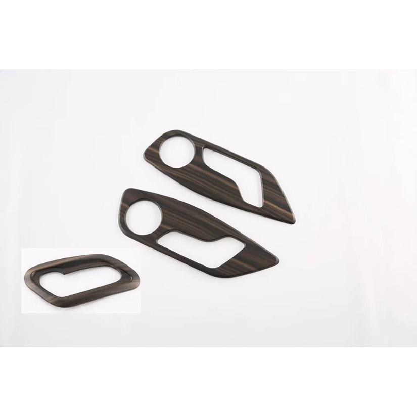 For BYD Han Ev Dm Car Accessories Carbon Fiber Style Interior Inner Seat Adjustment Switch Knob Button Cover Trim