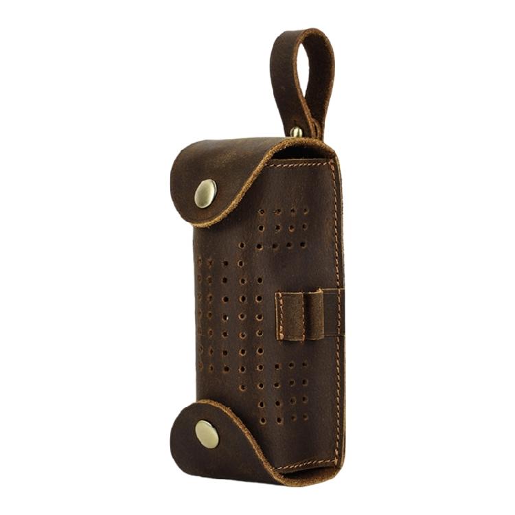 

3 Slots Golfs Balled Pouch Bag Leather Golfs Balled Storage Case Golfs Tees Holder Golf Balled Container Belt Waist Bag 1