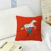 Cartoon Pippi L-longstocking Cute  Maple Design Cushion Cover Happy Autumn Harvest decor Holiday Decorati Pillow Cover