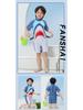 Children's Cartoon One-Piece Swimsuit - Quick-Dry, Sun Protection for Boys