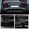 2 Pieces Car Exhaust Pipe Muffler Cover Rear Cylinder Exhaust Pipe Cover for 19-25A Class Mercedes Benz Tailpipe