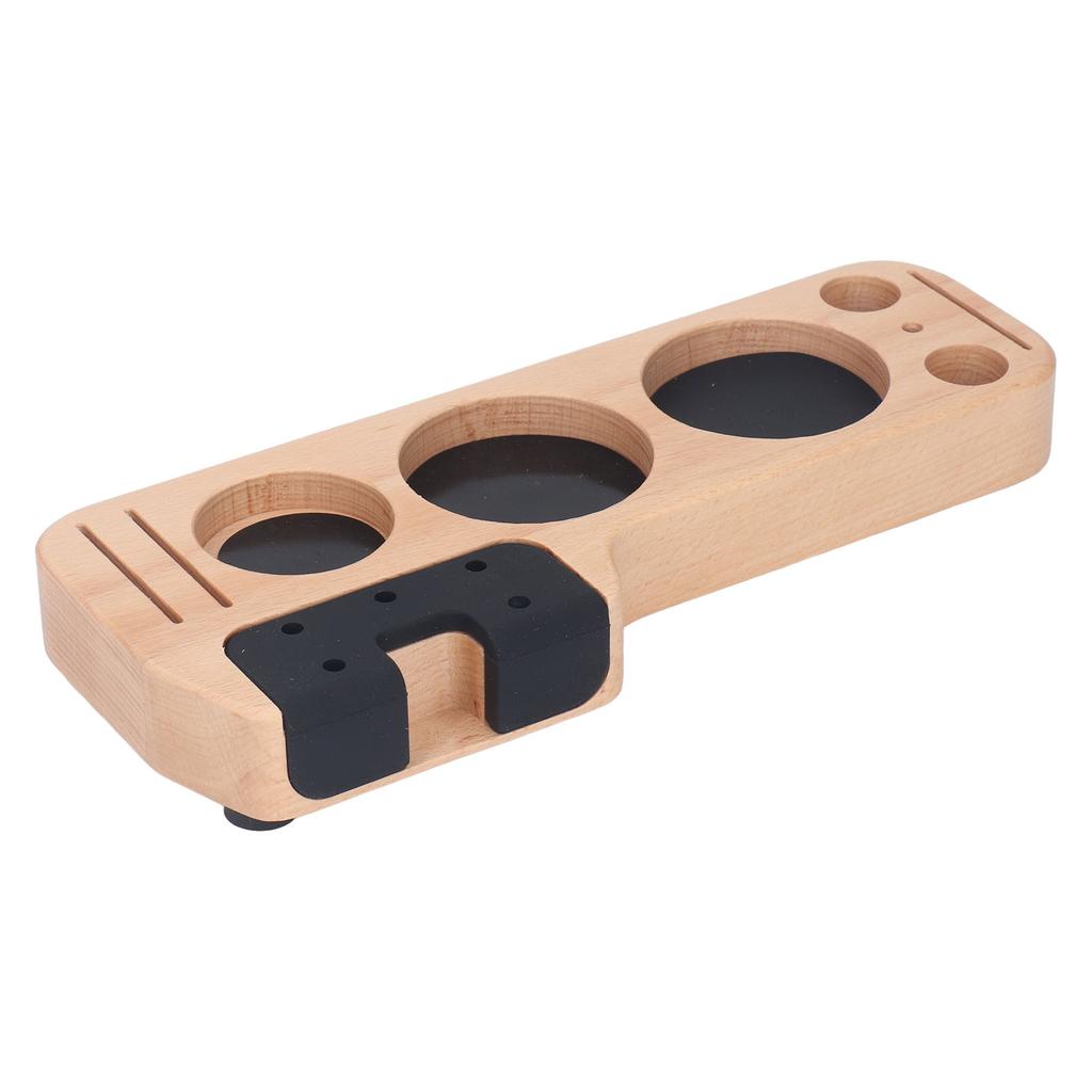 Tamper Holder Station Coffee Tamping Station Coffee Filter Tamper Holder Tamper Stand Space Saving Mess Free Beech Type