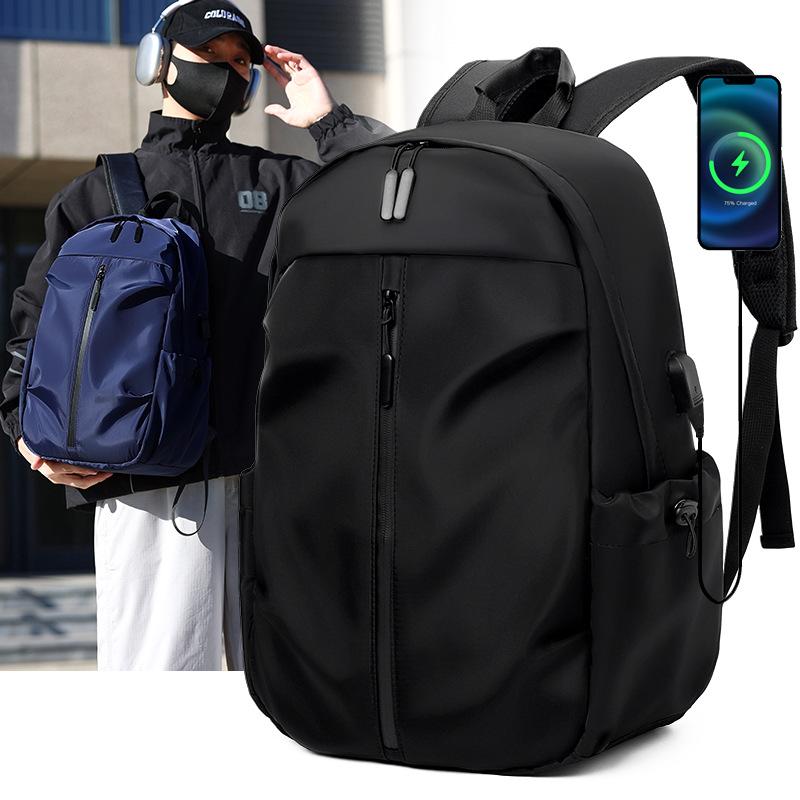 Schoolbag large capacity backpack new boys and girls school bag computer bag fashion simple short trip bag