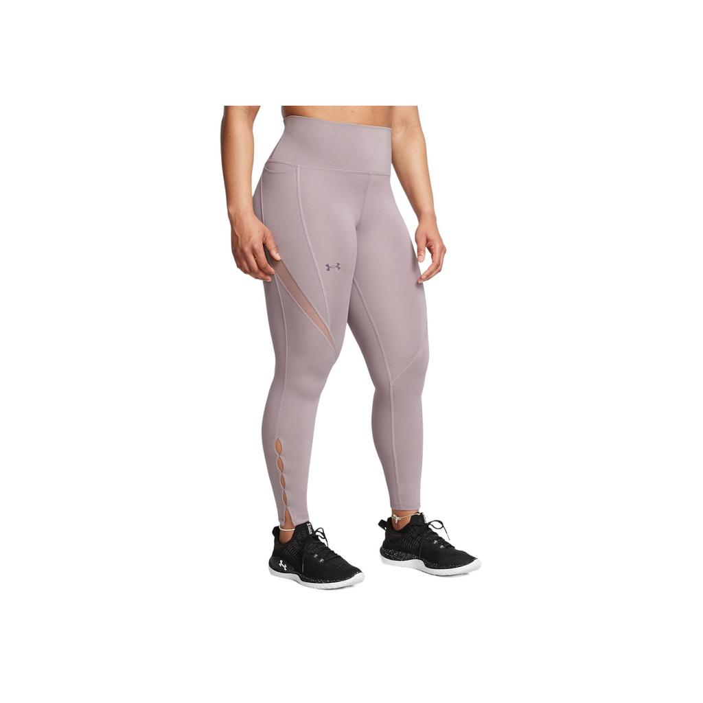 Under Armour Vanish Elite Slim Fit Comfortable Durable Casual Simple Sports Long Pants Women Bottoms Fatigue-Gray 1386402-015