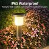 Solar Pathway Lights 2 Pack, IP65 Waterproof, 3-Color Remote Control, Auto On/Off Outdoor Lighting for Yard, Garden, Driveway, P