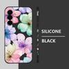 Retro Flower Pattern Phone Case for Samsung Galaxy A57 A17 A56 A16 A55 A15 A36 S25 FE S26 S24 S23 S22 Ultra Soft Lanyard Cover