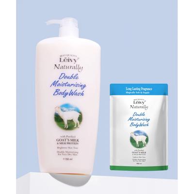 Leivy Goat Milk Body Wash 1150ml + Refill 900ml