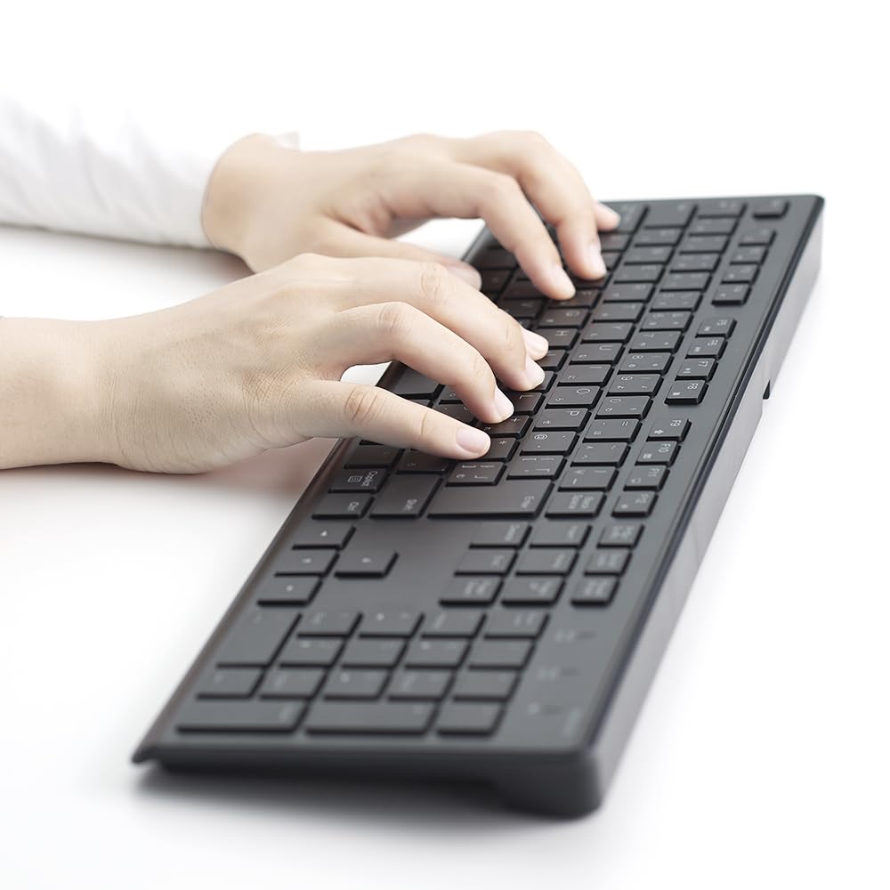 MCO Wireless Quiet Full Keyboard, Black, Z4523