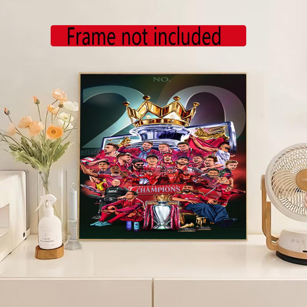 Liverpool Diamond Painting Round Diamond Mosaic Rhinestones Diamond Embroidery Craft Kit Wall Decor Without Frame