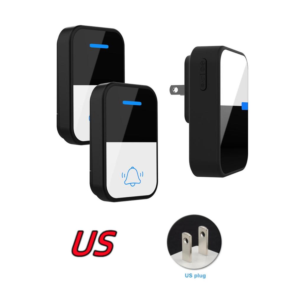 Wireless Waterproof Battery-Free Doorbell - US/EU Standard, One-to-Two Unit