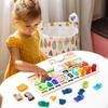 Montessori Zabawki Matematyczne dla Dzieci Maluchów Edukacyjne Drewniane Puzzle Zabawki Wędkarskie Liczenie Liczb Dopasowywanie Kształtów Sortowniki Gry Plansza Zabawka