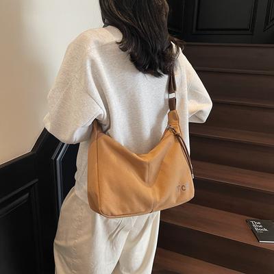 Retro Tote Bag Women's Summer New Trendy Fashion Shoulder Bag Casual Commuter Underarm Messenger Bag