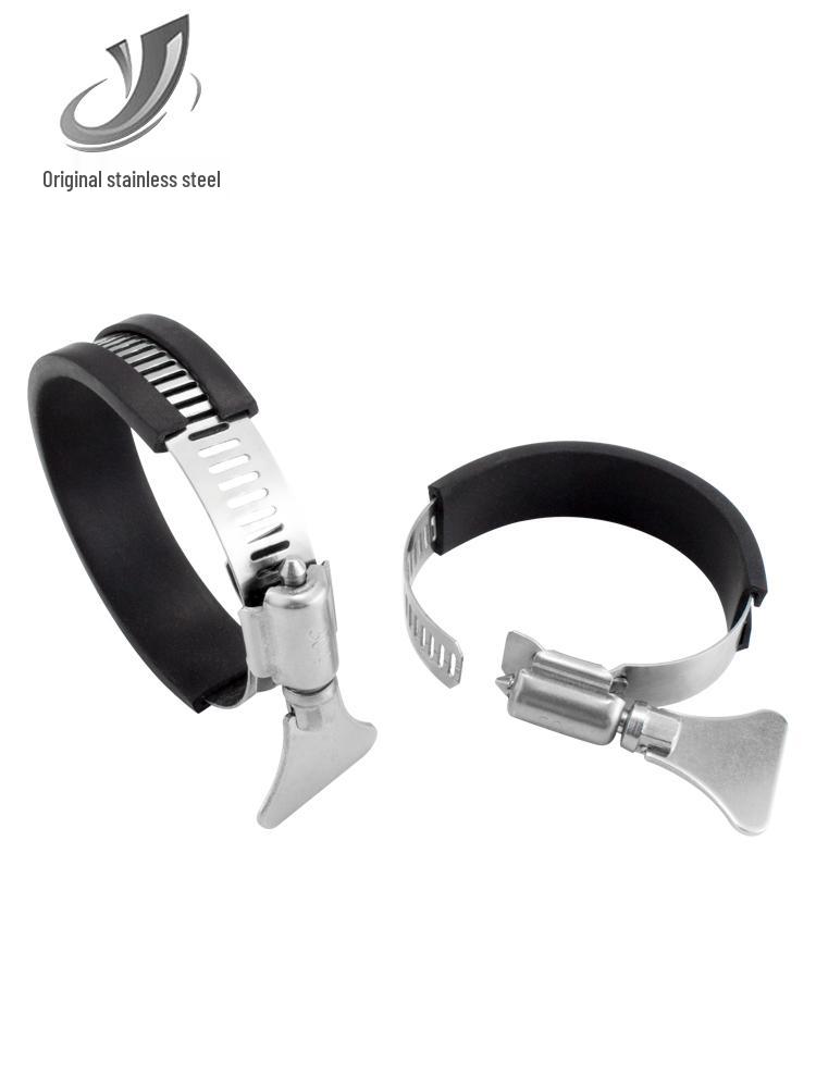 304 Stainless Steel Strip Handle Hose Clamp Quick Connector