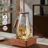 Mr. Jian Thickened Glass Water Pitcher with Walnut Wood Lid