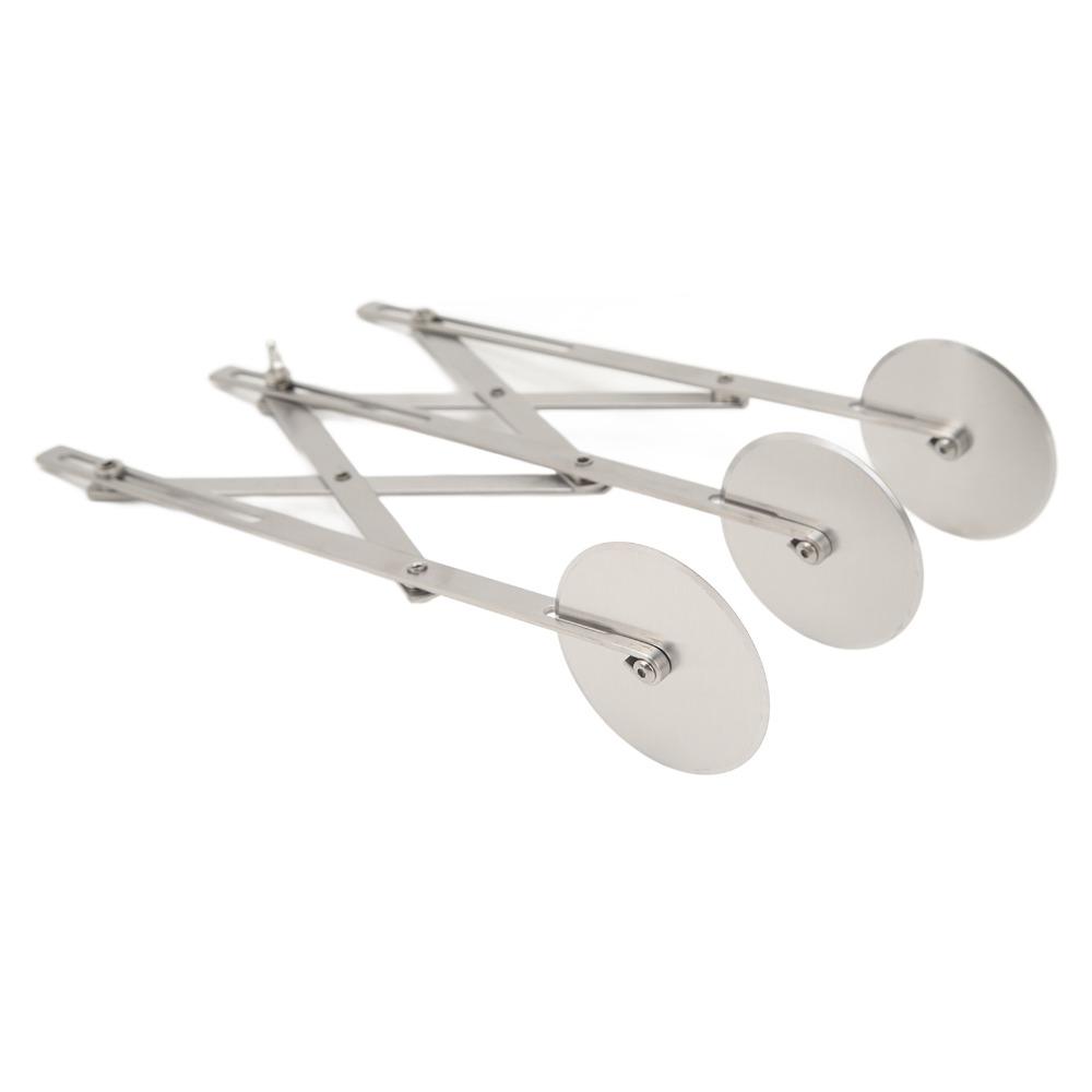 Stainless Steel Pastry Cutter Multi Round Baking Roller Durable Cookie Dough Divider  Pizzas
