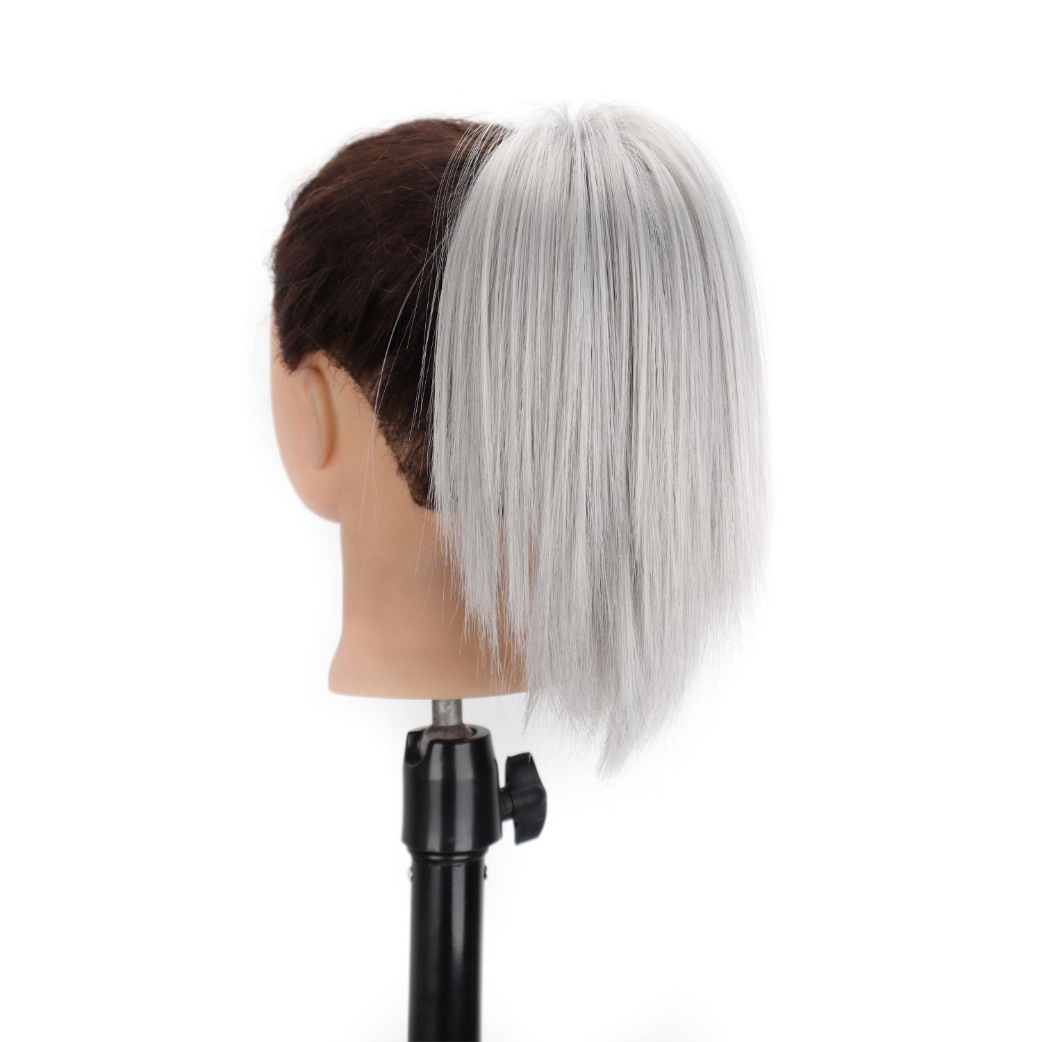 

Хвост с когтями, средней длины, прямой хвост, наращивание волос, синтетические заколки для наращивания волос, элегантные аксессуары для повседневного использования, аксессуары для волос 25cm