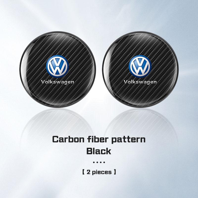 2Pcs Car Coaster Water Cup Bottle Mat Anti-slip Pad for Volkswagen VW R Rline ID.3 ID4 Polo Passat B5 B7 Golf 8 Touran Caddy GTI Wj0