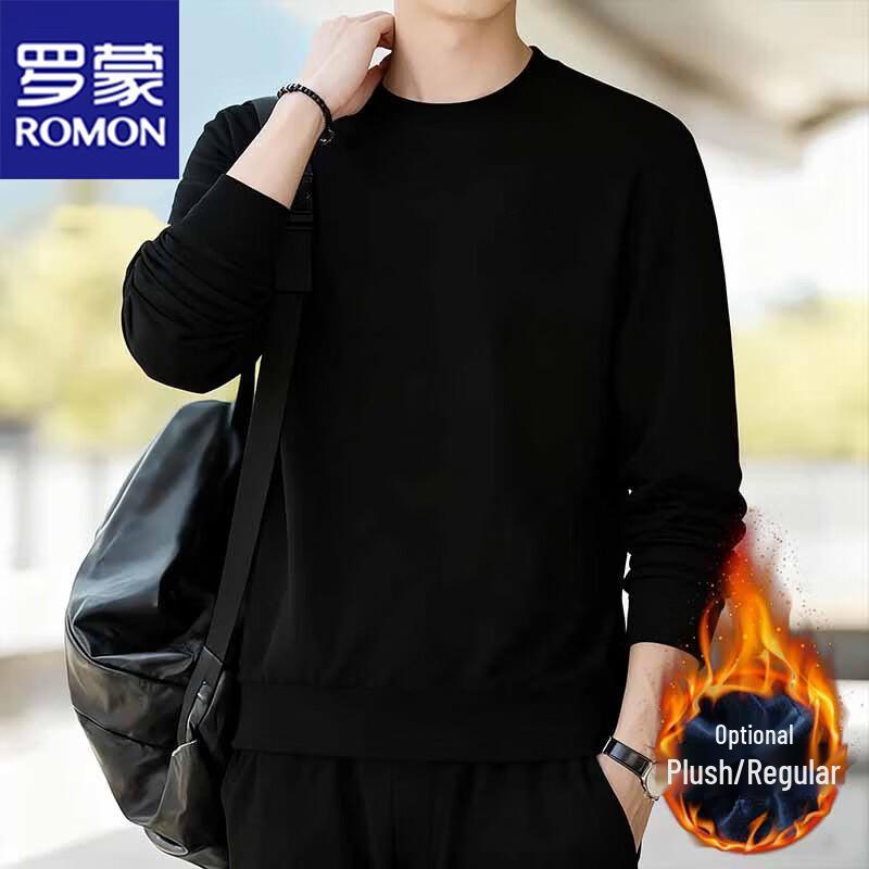 

ROMON Men s Crewneck Long-Sleeve T-Shirt M
