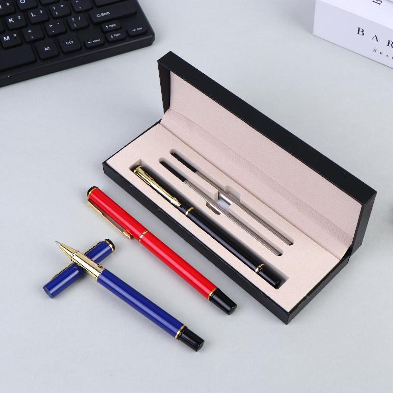 Geschenkbox Verpackung Luxus Metall Kugelschreiber Set Schule Business Büro Unterschrift Rollerball Stift Schüler Schreibwaren Zubehör