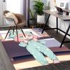 1pc Anime Cute Girl Star Print Office Chair Mat Non-Slip Carpet for Home Decor, Festival Gift, Suitable for All Seasons.Q049