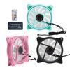 3Pcs Cooling Fans ARGB Controller 11 Fan Blades Silent Computer Air Cooler 1200rpm 12VGreen Black Pink