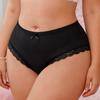 Plus Size Ladies Summer Sexy Hip Comfortable Breathable Mid Waist Briefs