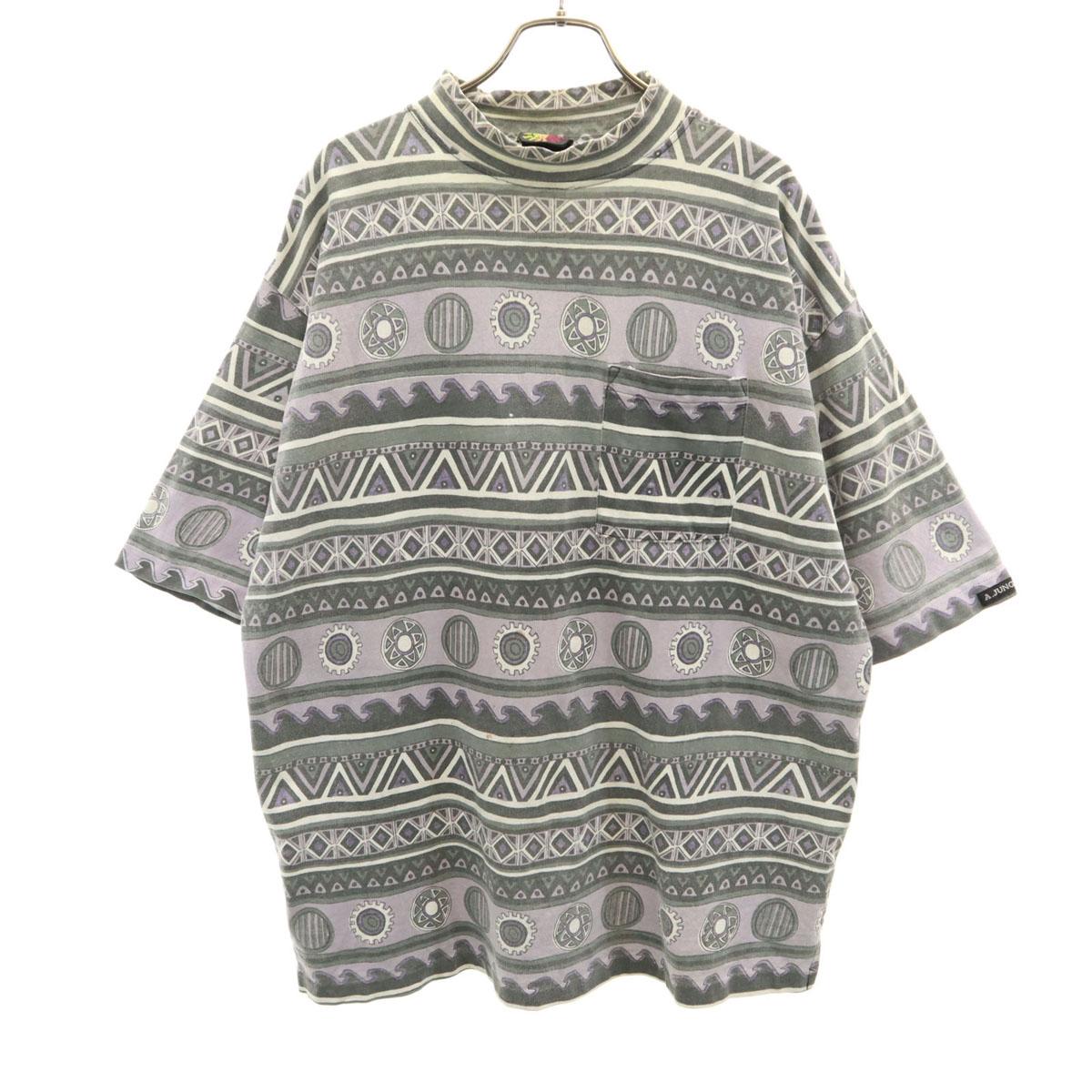 

ALPHA BET JUNGLE 90s Old Short sleeve T-shirt Purple Men s Used