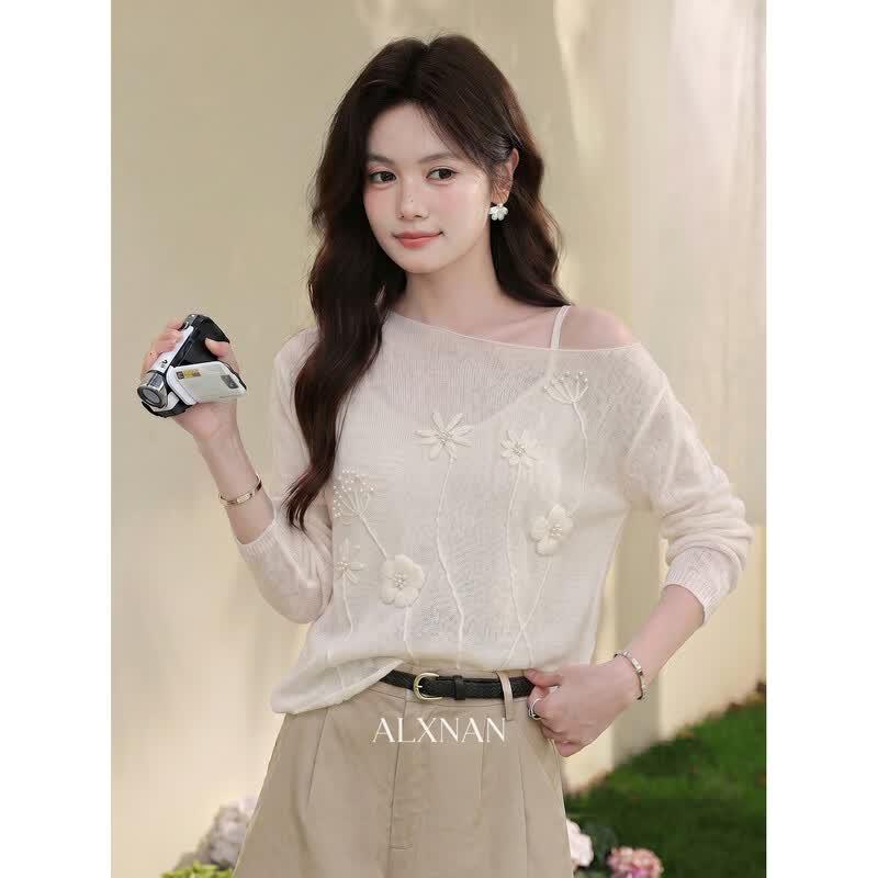 Women s Lightweight Long-Sleeve Knit Cardigan M