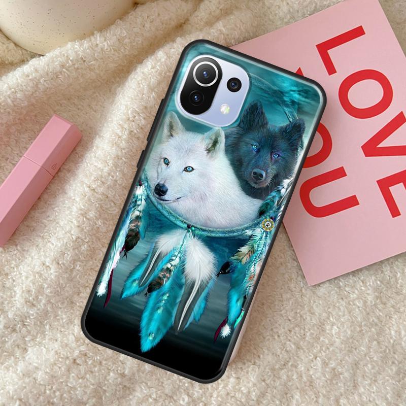 Dream Catcher Feather Wolf Case For POCO X5 X3 X4 F5 Pro F3 F4 GT C40 M5s Phone Cover For Xiaomi 13 11T 12T Pro 12 Lite