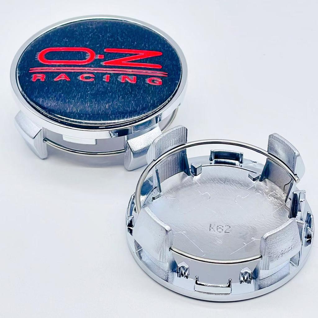 AAZD1 4pcs 3D 62mm Car emblem Wheel hub Center Cap For 56mm OZ Badge covers sticker Decals Styling accessories