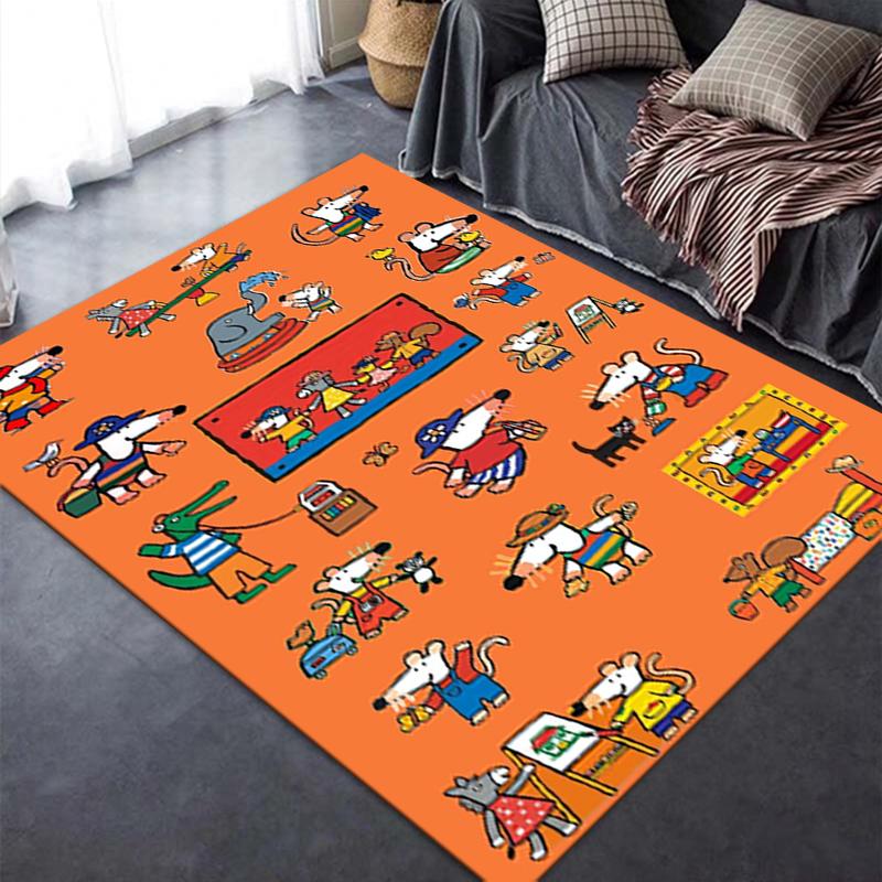 2025 New Maisy Mouse Carpet Rug for Living Room Bedroom Home Sofa Decoration,Kids Play Non-slip Floor Mat 81