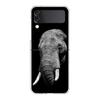 Fashion Animals Horse Deer Giant Panda Clear Phone Case For Samsung Z Flip 4 High Hard PC Shell on For Galaxy Z Flip 3 5G Cover
