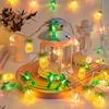 1pc LED Flamingo Pineapple Palm Tree String Lights Battery Operated for Home Garden Tropical Beach Hawaiian Holiday Party Decor less