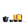 Portable Ceramic Kung Fu Tea Set for Camping