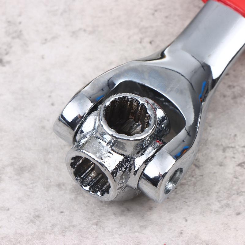 52/48 in 1 Hand-Spline-Schrauben-Steckschlüssel-Set Mehrzweckwerkzeug Universal-Ratschensteckschlüssel Multifunktionsschlüssel mit 360-Grad-Drehung