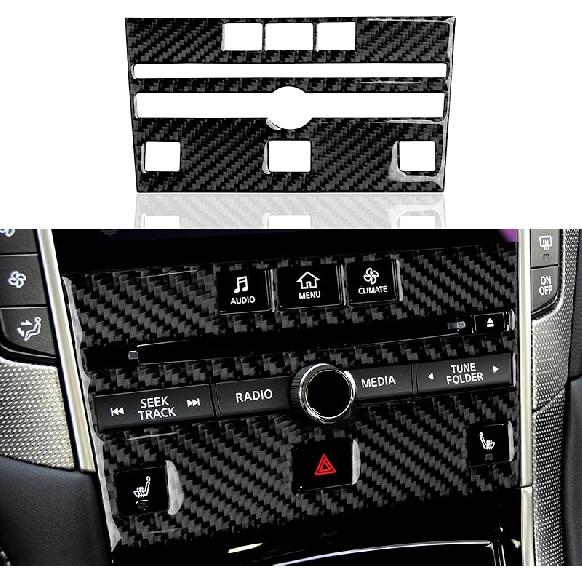 Car Sticker Carbon Fiber Interior Trim Cover for Infiniti Q50 2018-2024 QX50 -2024 Q60 2017- Decal Accessories