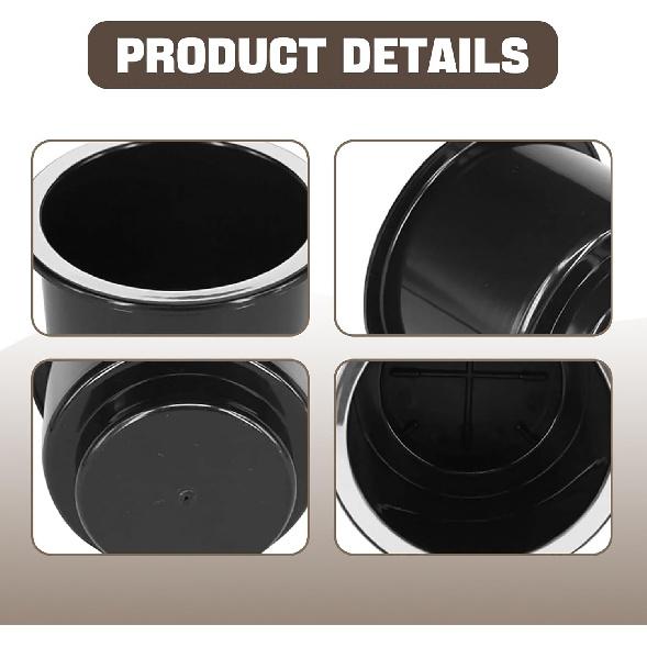 2 PCS Car Cup Holder Insert, Plastic Large Capacity Boat Cup Holders, Universal Cup Holder Replacement Accessories, Suitable for Most Cars, RV,