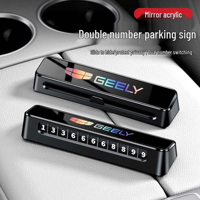 Geely Emgrand GS/GL/Binyue Temporary Parking Plate & Movable Phone Card