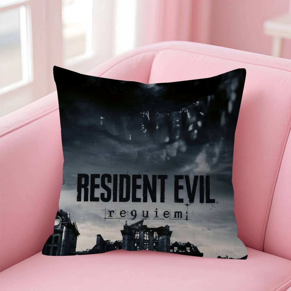 Cushion Cover Pillowcase Upholstery Sofa Throw Pillow Home Decor Pillowcas Game RResident Evil Requiem