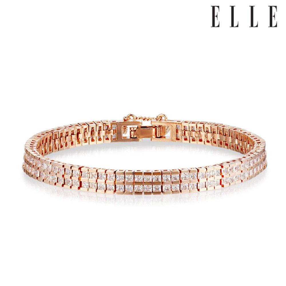 Double Cubic Tennis Bracelet Elbrbb093