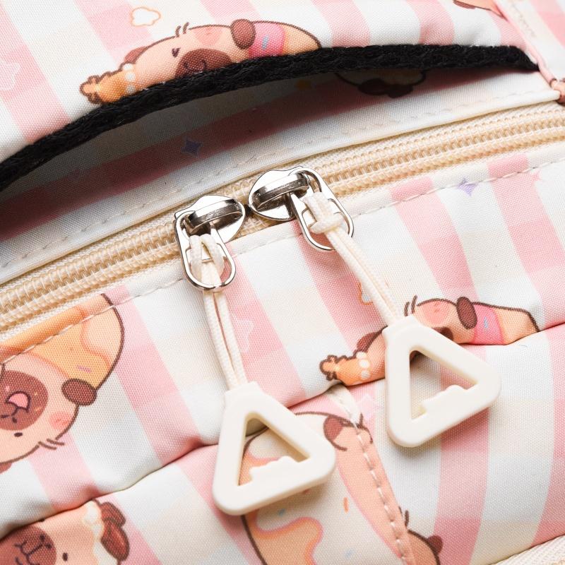 Cartoon Printed Schoolbag Junior High School Student Backpack Women's Large Capacity Backpack