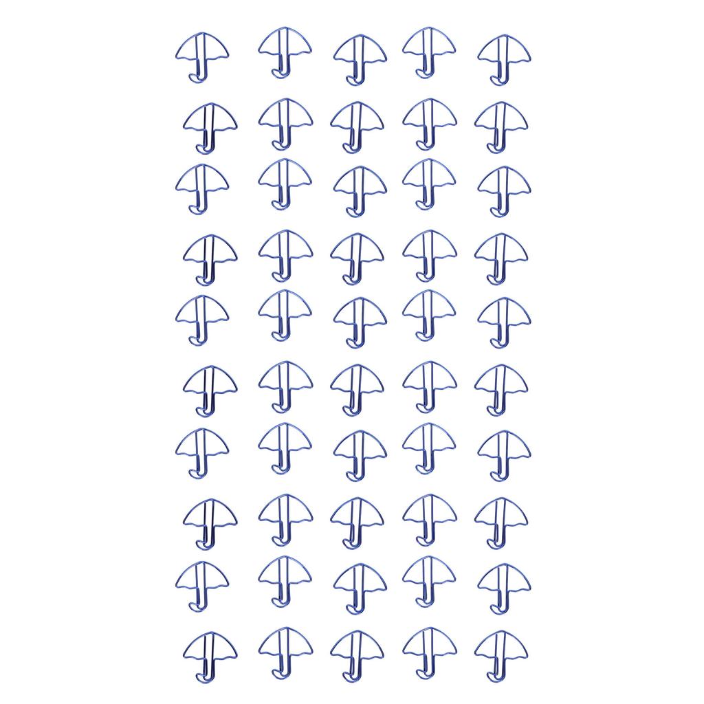 50pcs Paper Clips Strong Clamping Power Electroplating Process Colorfast Paperclips for Scrapbooking